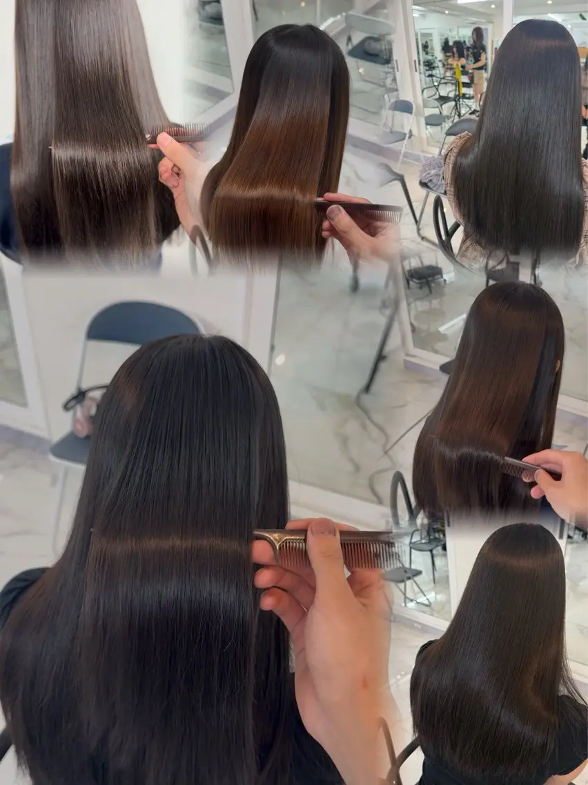 ロング りきと🦋河原町 縮毛矯正/艶カラーのヘアスタイル