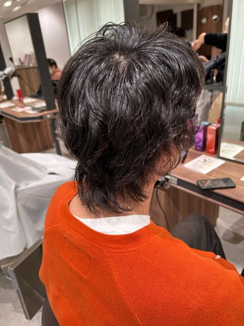 メンズカットパーマの写真