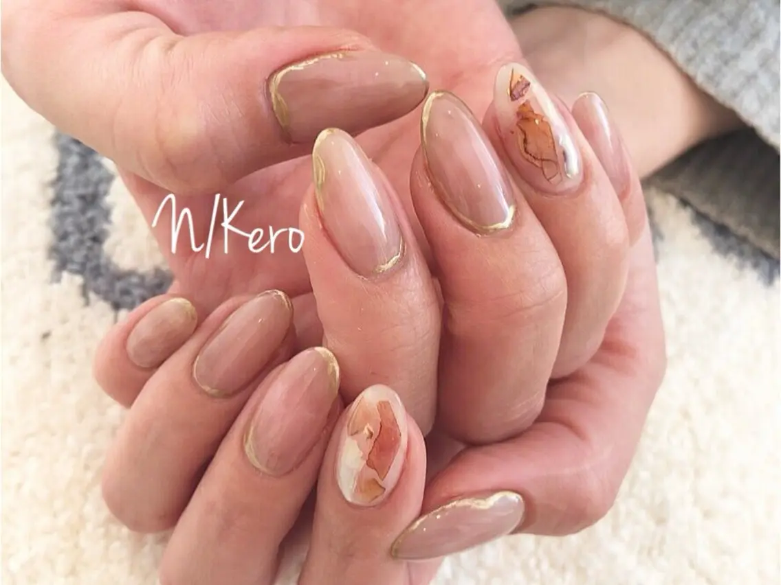 ネイル ニュアンスネイル ハンドネイル T. Kasumiのネイルデザイン