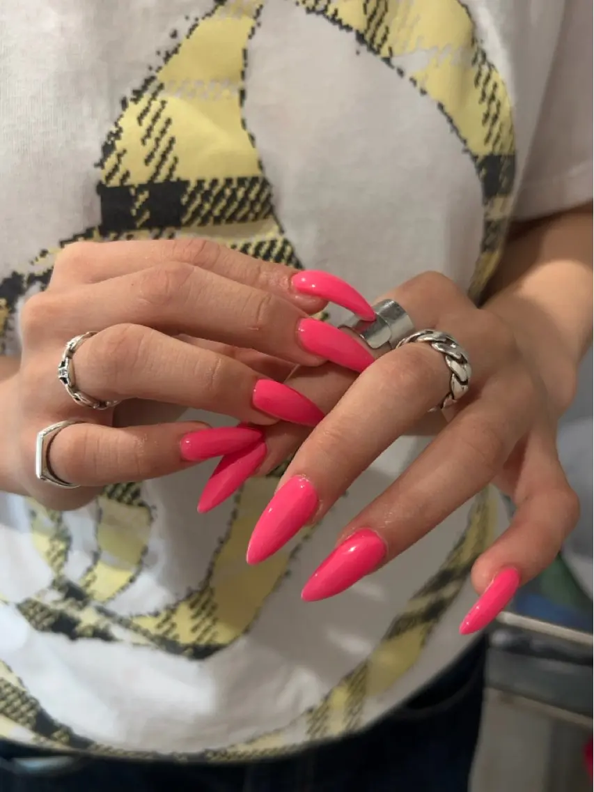 ネイル 長さ出し 韓国ネイル ロングネイル ワンカラーネイル シンプルネイル ハンドネイル nailsby kotomiのネイルデザイン
