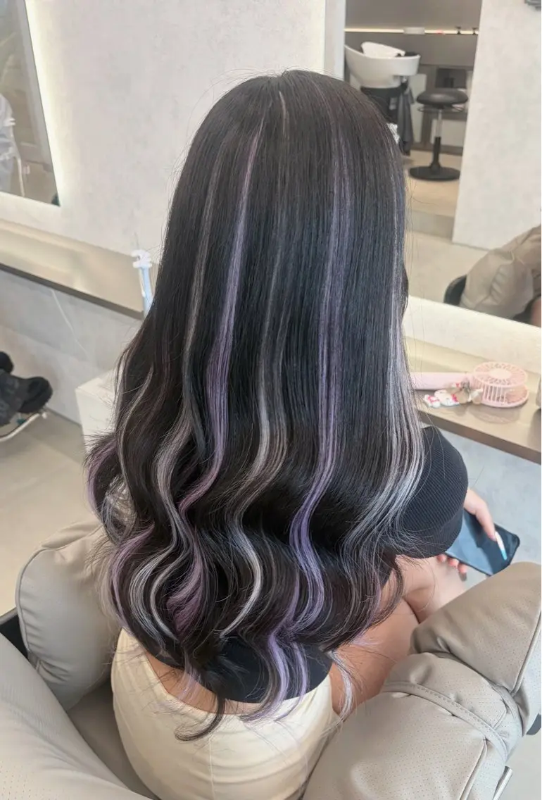 ロング エクステ 三尾 樺緒のヘアスタイル