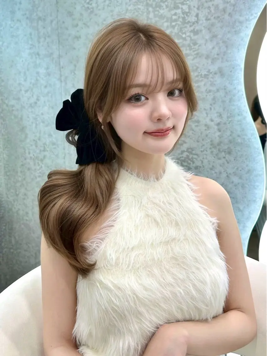 ロング カット トリートメント ヘアセット 大宮ブリーチ縮毛⭕️ 暗髪レイヤーしょうまのヘアスタイル
