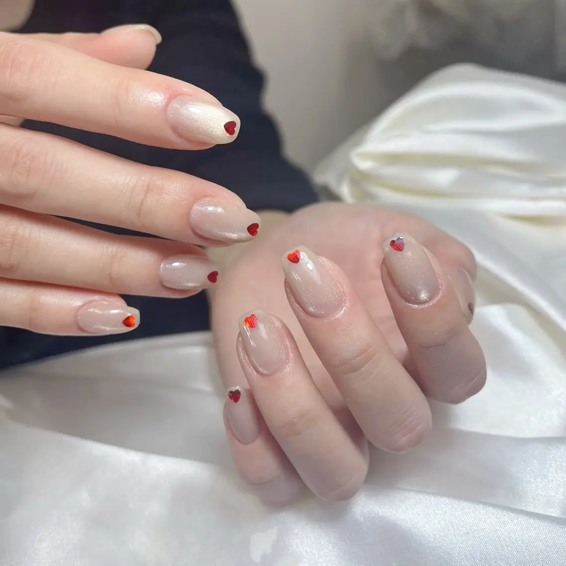 ネイル チークネイル 桜ネイル 長さ出し フットネイル ジェルネイル ハンドネイル Maika's nailのネイルデザイン