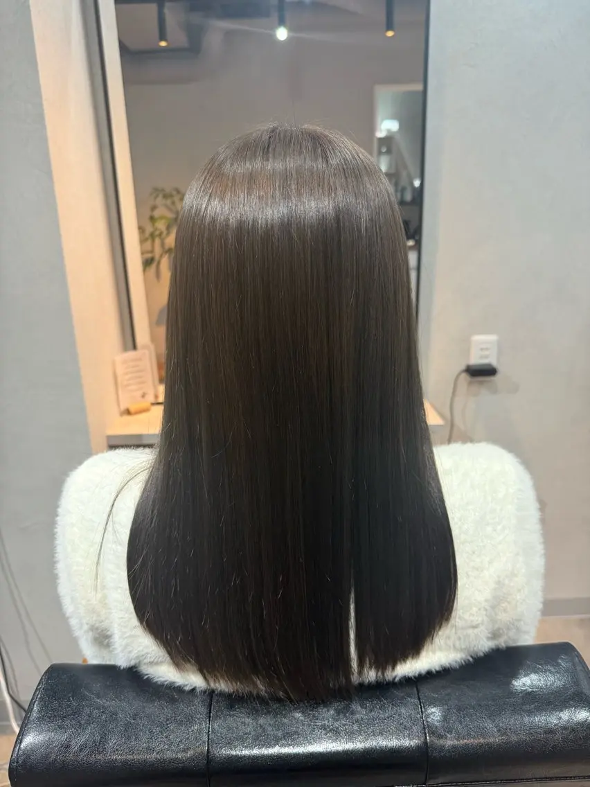 ロング カット 縮毛矯正 トリートメント soi 💜AYAKOのヘアスタイル