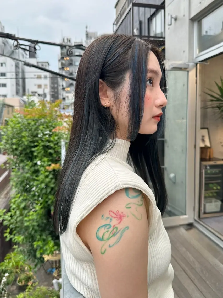 ロング ヘアカラー トリートメント お悩み解決パーマ hana🩰のヘアスタイル