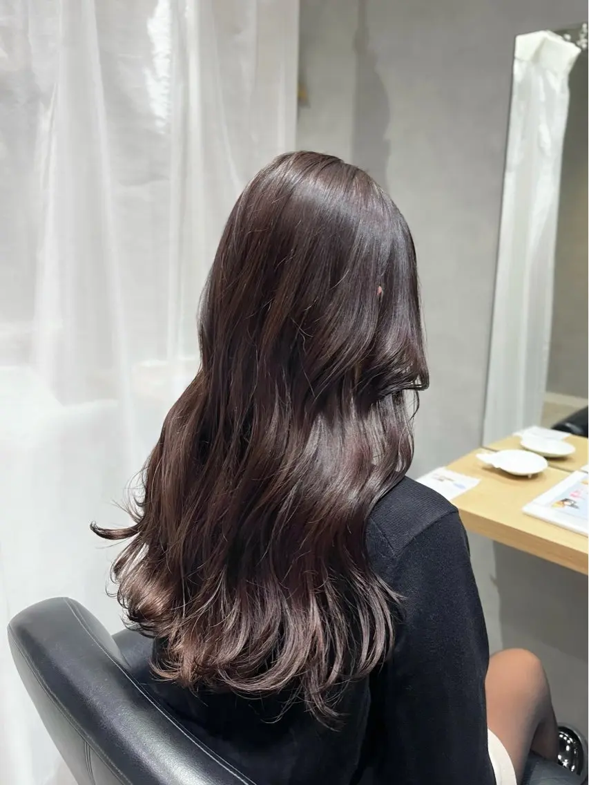 ロング カラー カット ヘアカラー 福本 梓のヘアスタイル