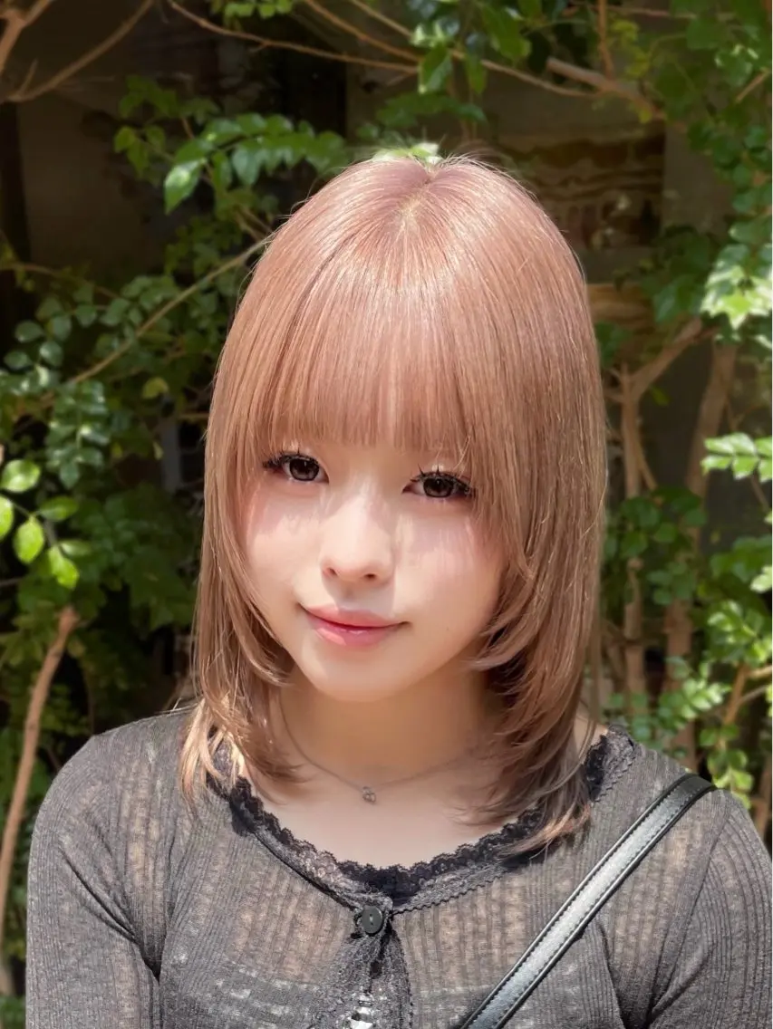 ミディアム 顔まわりレイヤー 顔周りカット レイヤーカット カット ✟ Reira ¦ ヘアセット¦レイヤーのその他イメージ
