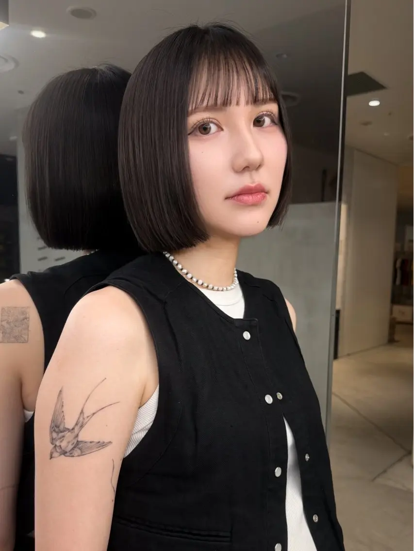 ショート ボブ Hinata🛸 ハイトーン美容師のヘアスタイル