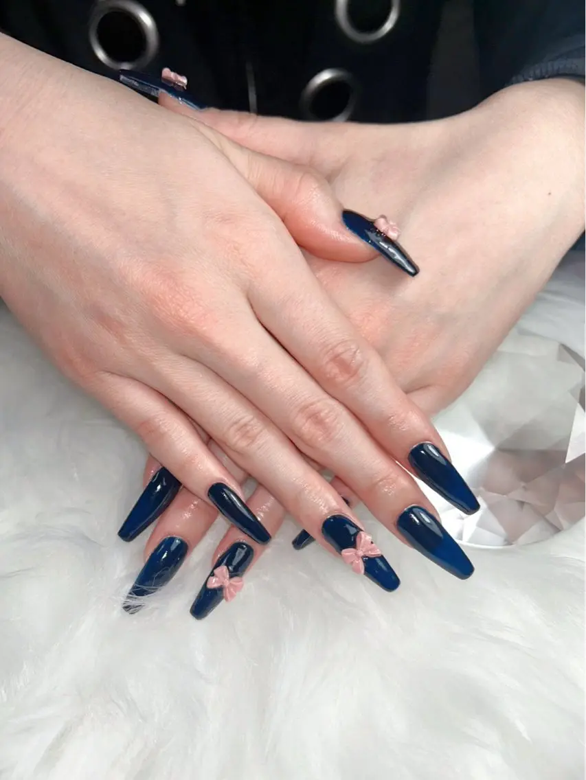 シンプルネイル長さだし10本💅オフなしの写真