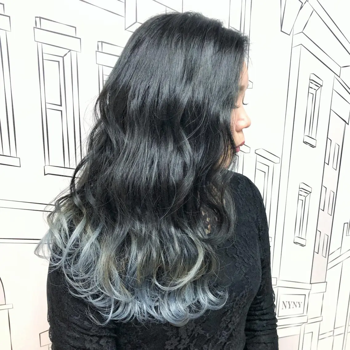 セミロング カラー レイヤー⭐️カラー ⭐️平川雅史のヘアスタイル