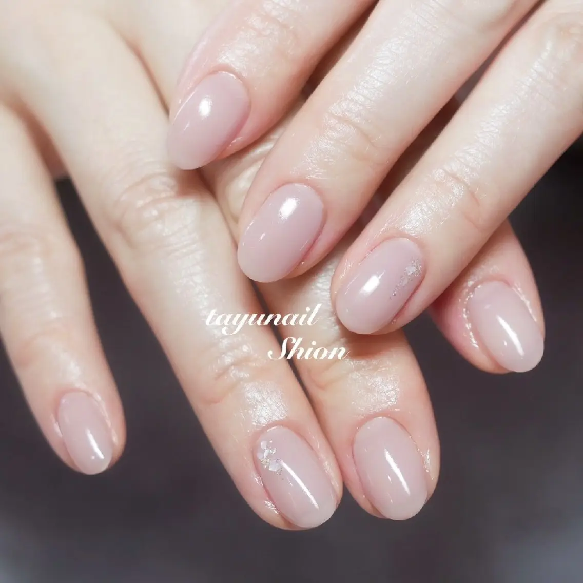 ネイル ジェルネイル パラジェル シンプルネイル 冬ネイル ネイルサロン 【たゆnail】のネイルデザイン