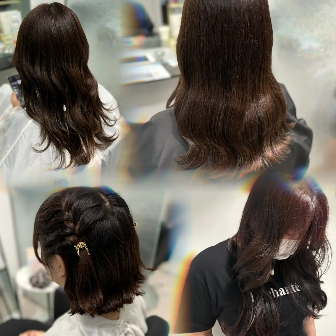 ロング ヘアアレンジ ヘアセット Yuzu️🫧/艶髪 カラー/韓国ヘアのヘアスタイル