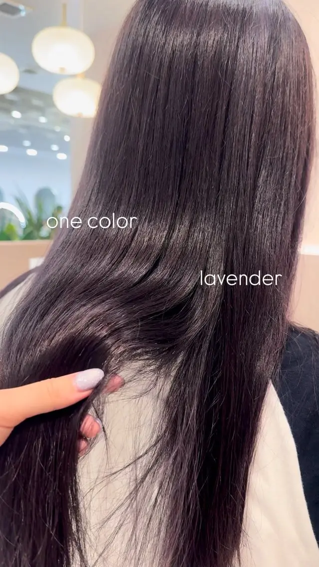 カラー sumire ༊·˚のヘアスタイル