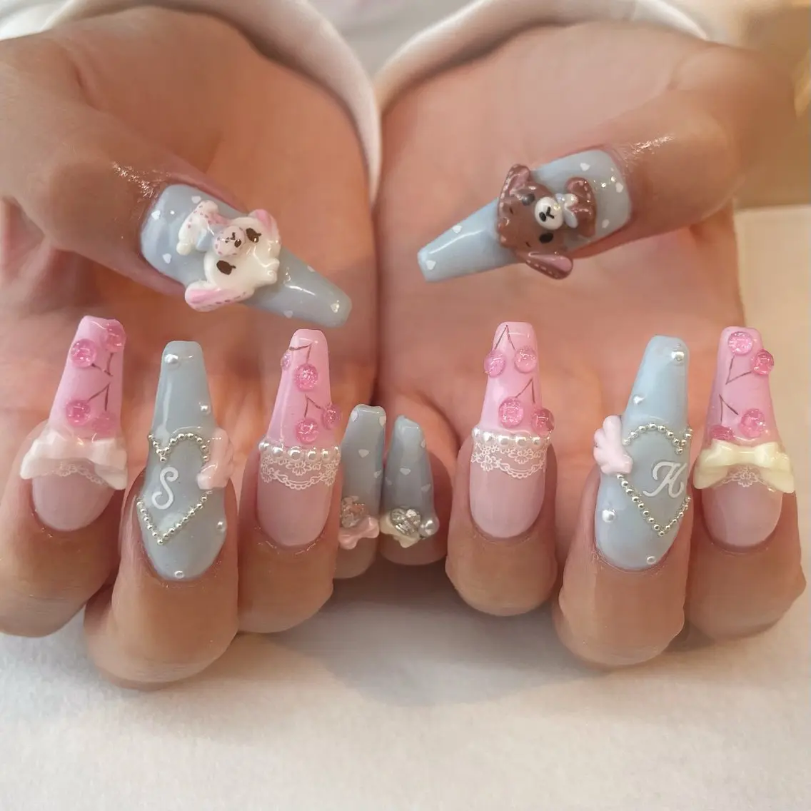 ネイル ハンドネイル 💎🐰 saki. m 🐰💎のネイルデザイン