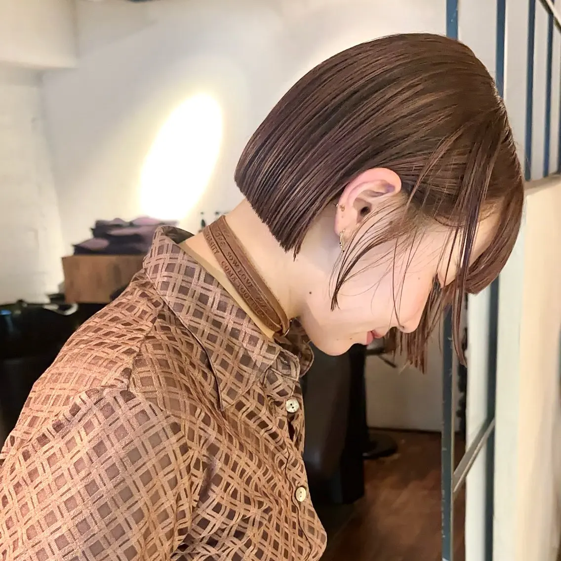 ショート カラー 🤎ono/ 切りっぱなしボブ🤎のヘアスタイル