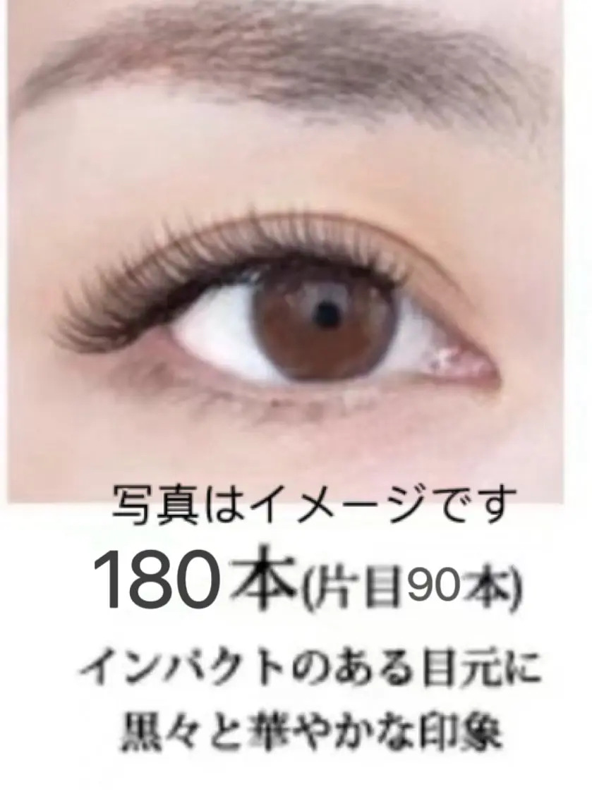 新規オフ無料【フラットラッシュ付け放題(180本まで)】➕【アイバック、美容コーティング剤】の写真