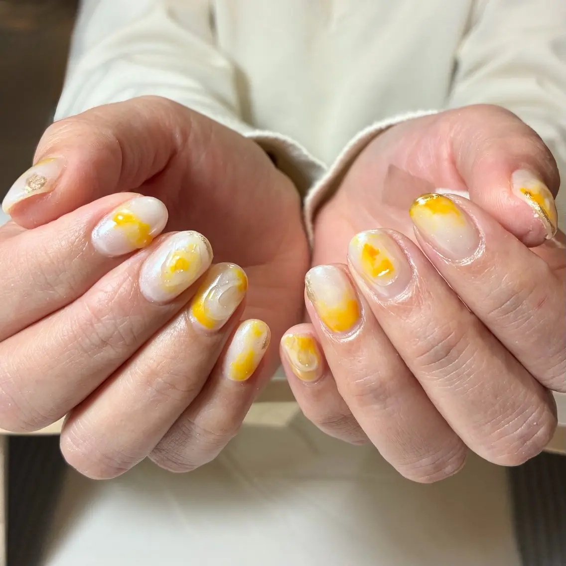 ネイル 黄色 milimili アンナのネイルデザイン