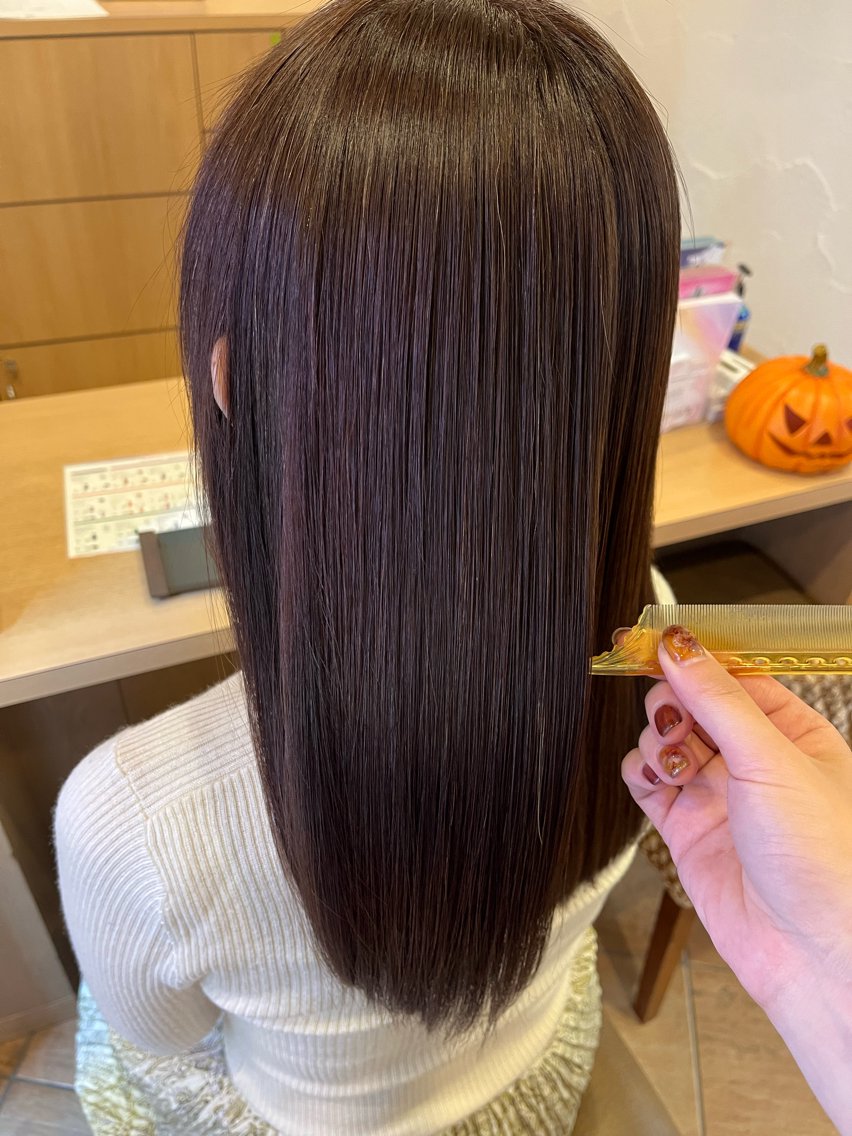 カラー ブラウンカラー ナチュラルブラウン ヘアカラー ヘアルームflat くしろのヘアスタイル