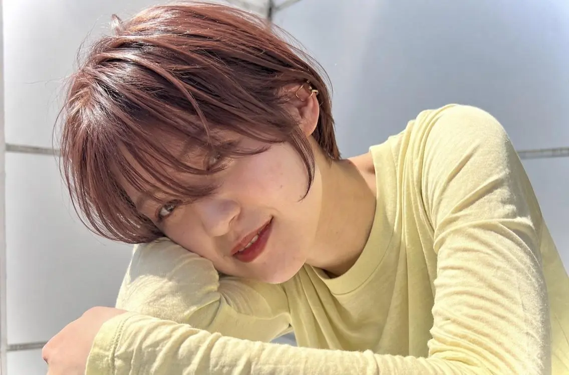 カラー ピンクカラー カット ヘアカラー LoRE hairのヘアスタイル