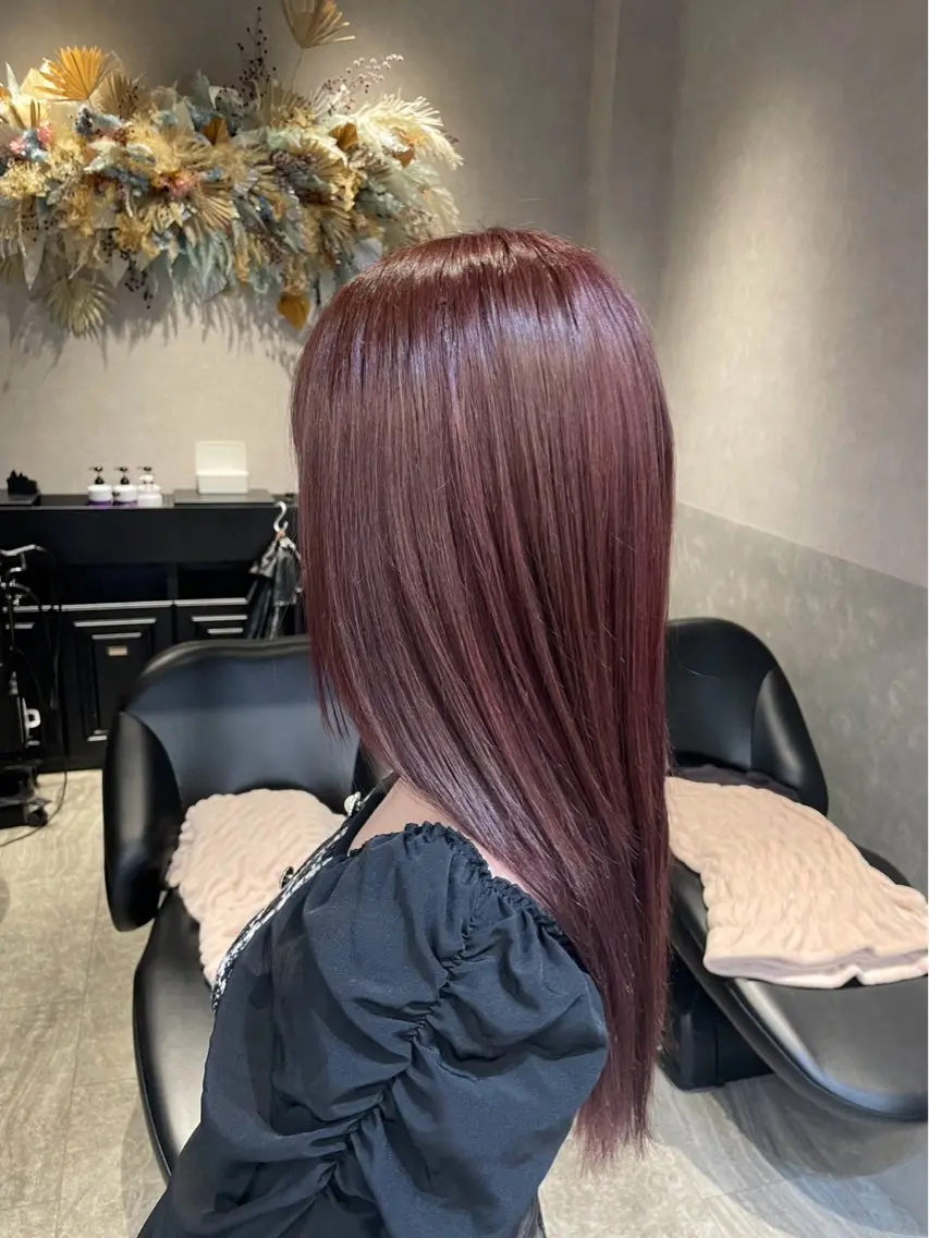 カラー ヘアカラー 🎀nao🎀 博多レイヤーボブのヘアスタイル