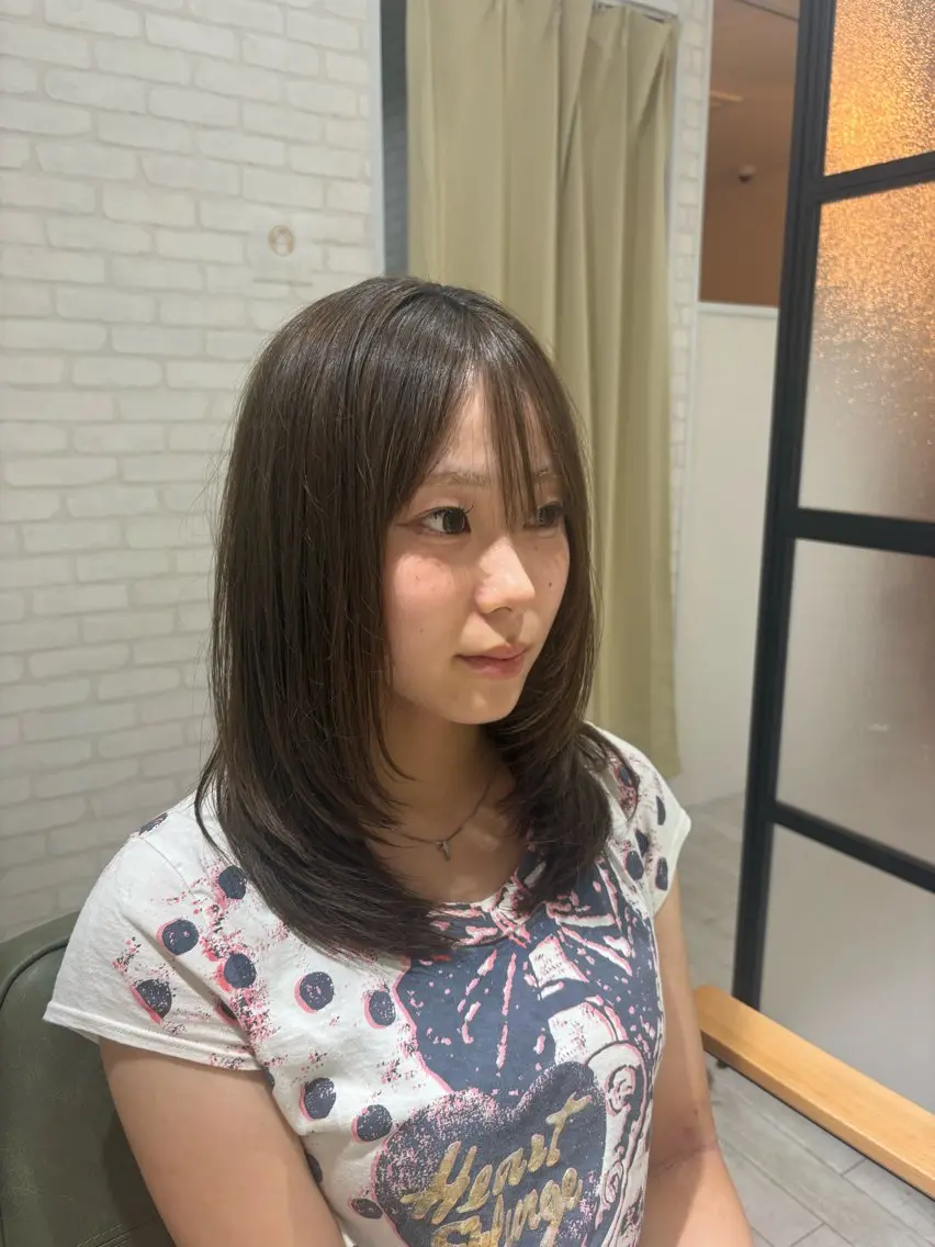 レイヤーカットの写真