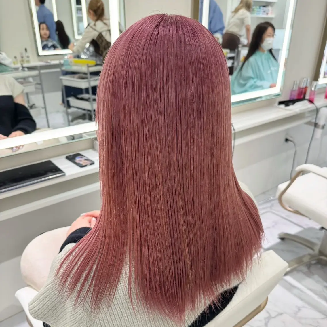 ロング カラー ヘアカラー ParveMix🍀 藤原愛未のヘアスタイル
