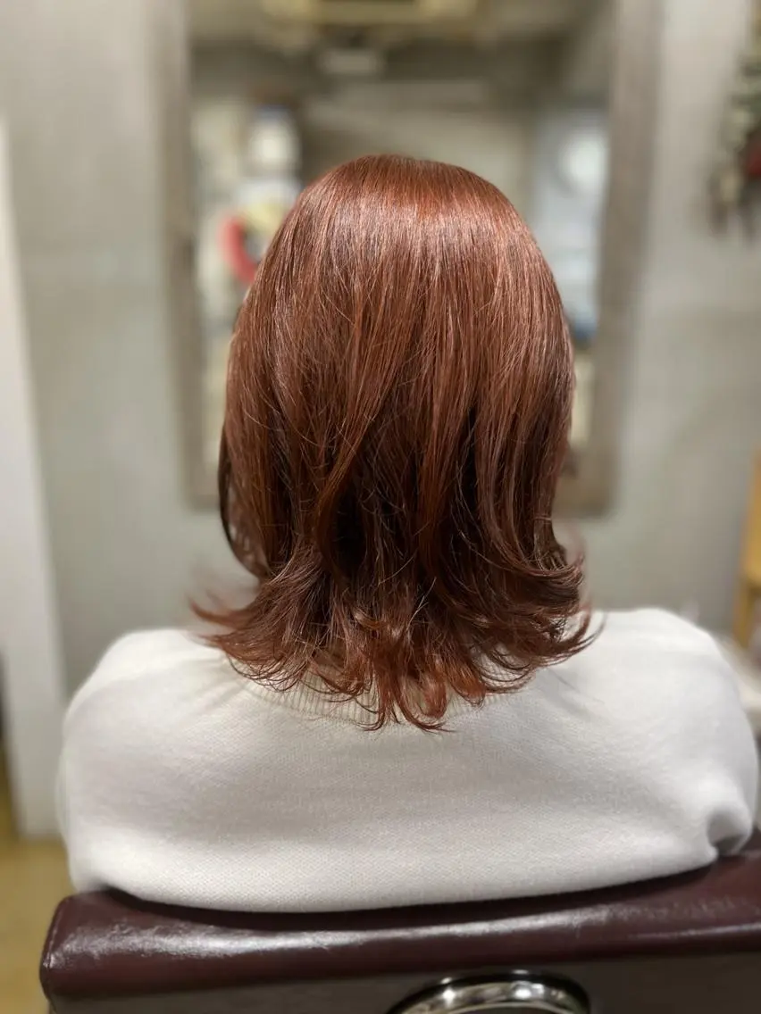 【新規】天然由来93%のヘアカラー +前髪カット ¥9180→¥7200 白髪染め可の写真