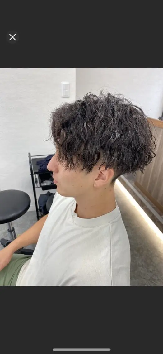 パーマ カット パーマ 市毛 結菜のヘアスタイル
