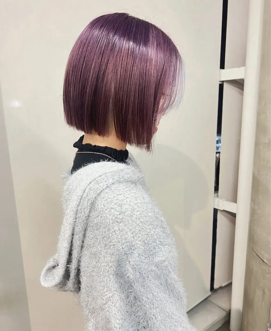 ミディアム カラー カット ヘアカラー ヘアセット chamoのヘアスタイル