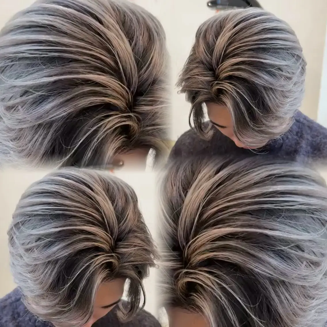 メンズ ヘアカラー バレイヤージュ特化 三宅陸斗のヘアスタイル