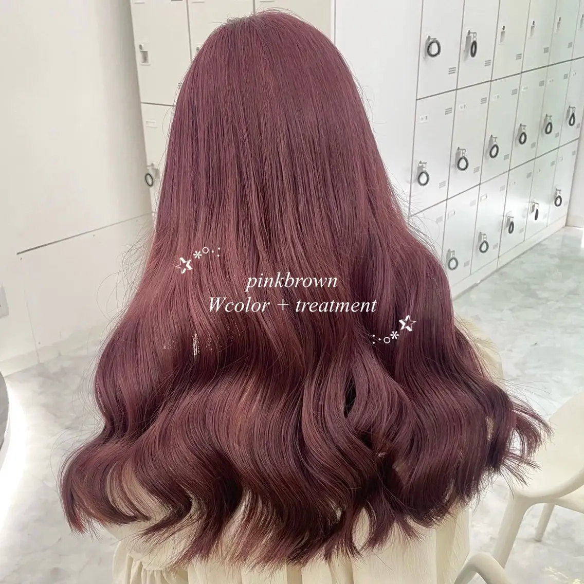 ロング カラー カットパーマモデル 募集🎀SHIONEのヘアスタイル