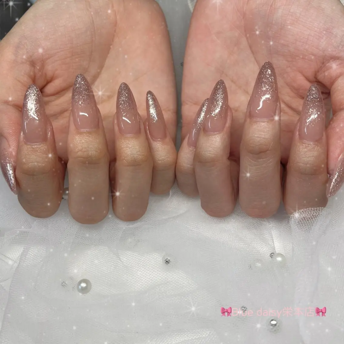 ネイル ラメ(グリッター) ハンドネイル BlueDaisy 栄本店のネイルデザイン
