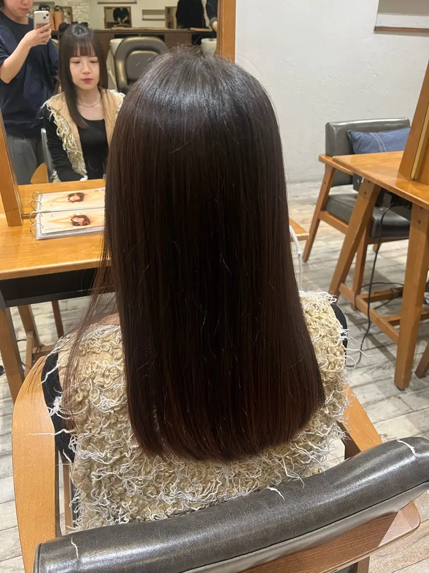 ロング saki🌱似合わせ ボブ/透明感カラーのヘアスタイル
