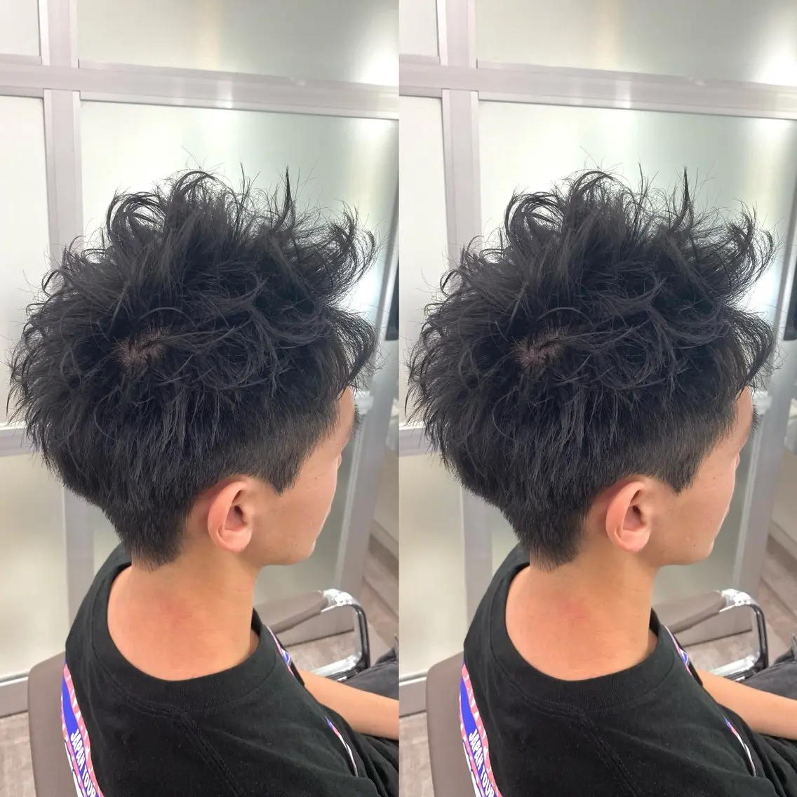 メンズカット＋最初のシャンプー＋スタイリング⚡️ ¥4,400の写真