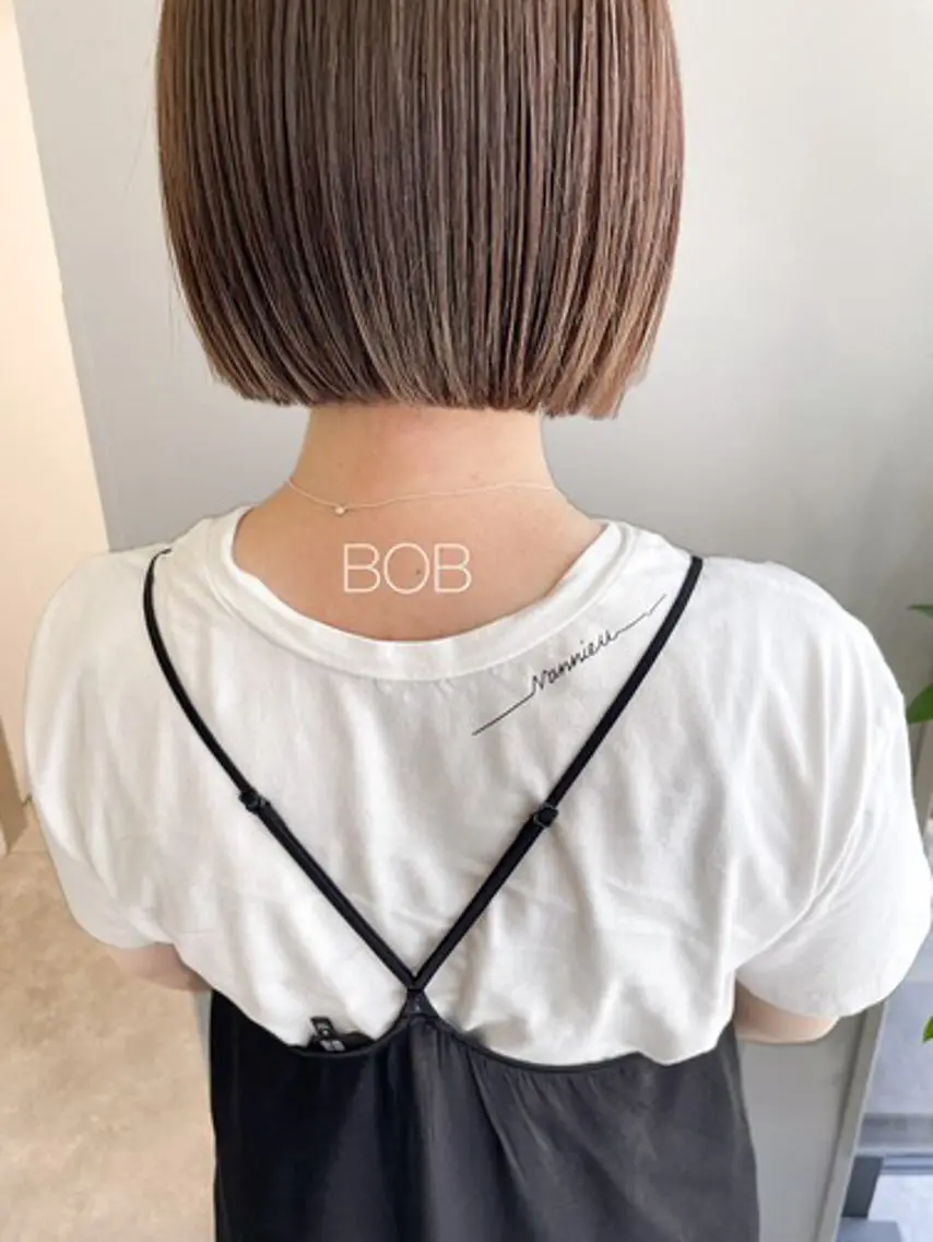 【人気No.1】パツっとボブ+髪質改善ストレート🫧✨の写真