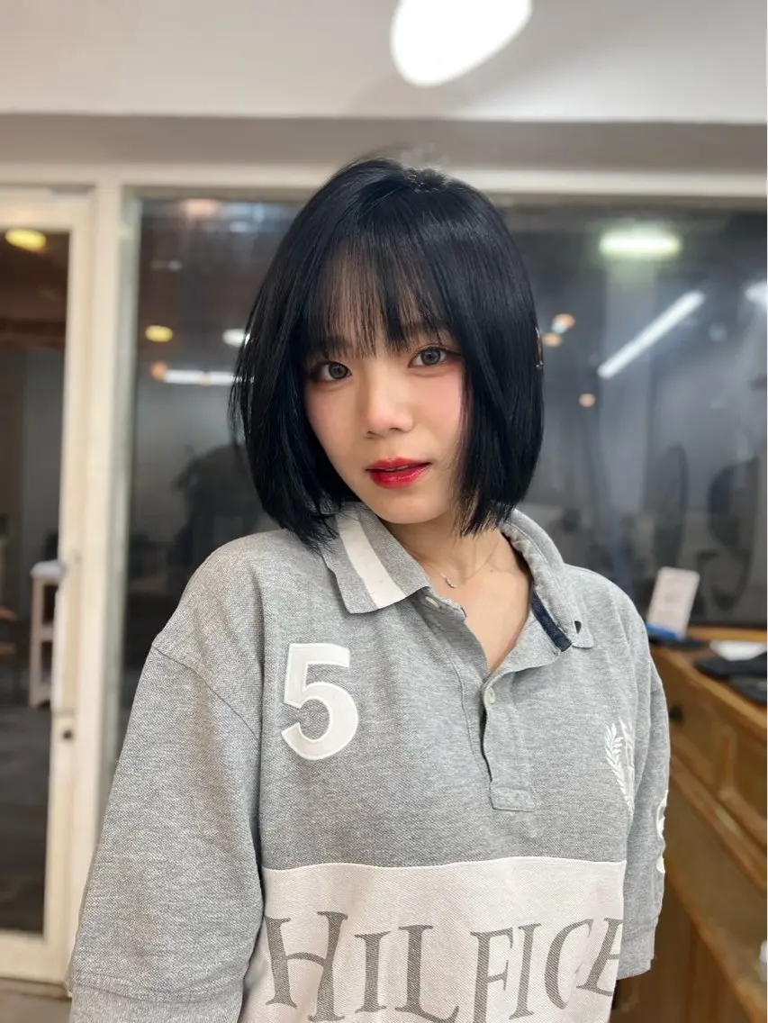 【ボブ・ショート限定】🪞透明感カラー+トリートメント🍇の写真