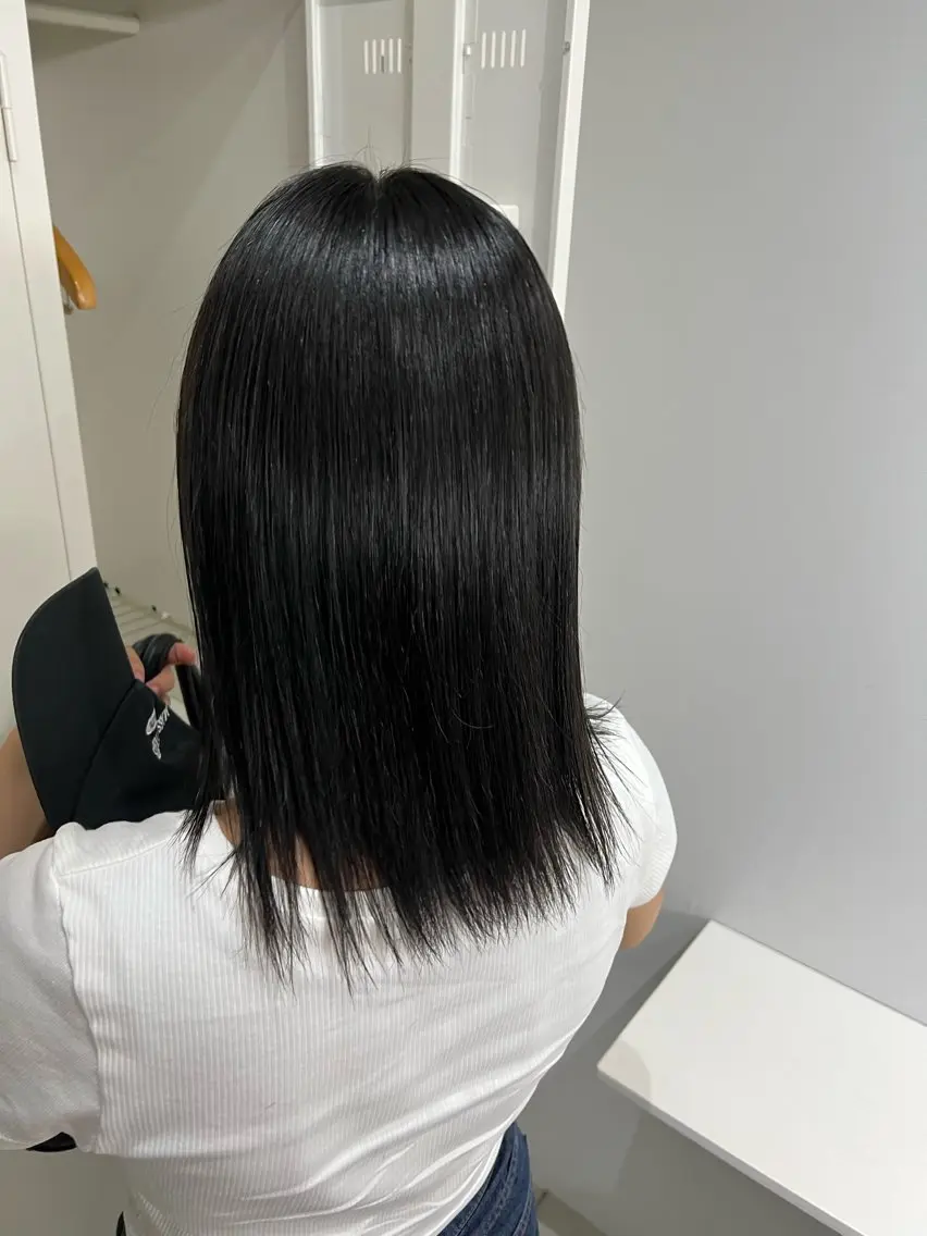 ミディアム ヘアカラー 藤澤 めぐのヘアスタイル
