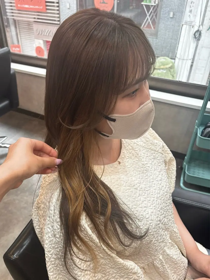 ロング ヘアカラー silk🐶 ayaneのヘアスタイル