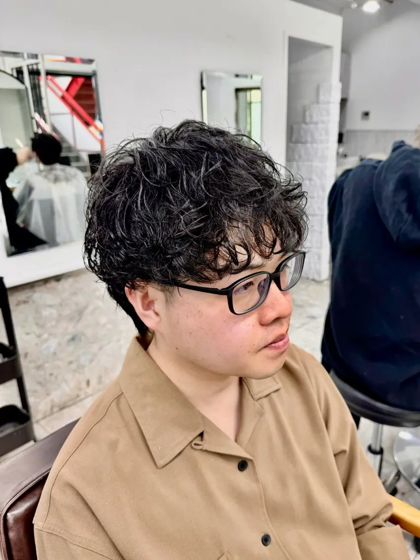 パーマ メンズ カット パーマ 🔥メンズパーマ特化 菅谷尚悠🔥のヘアスタイル