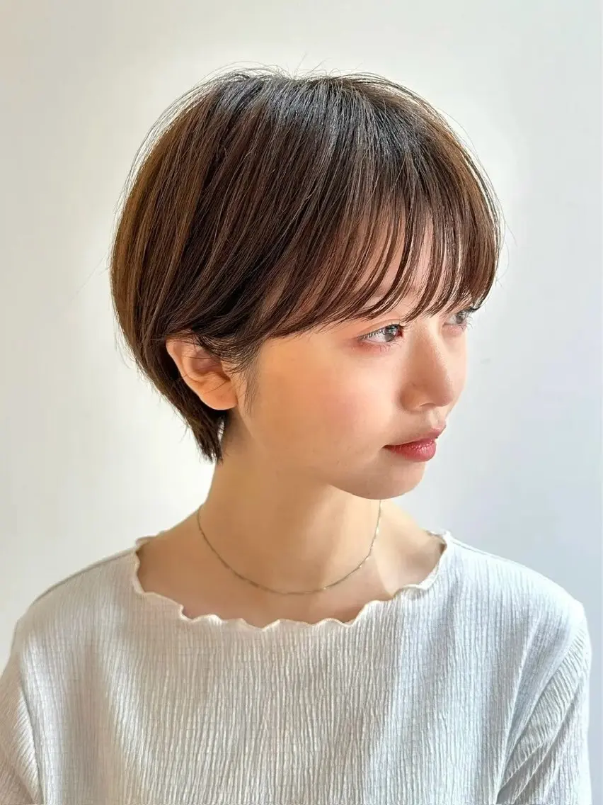 ショート カラー パーマ kazuki【顔周り ×レイヤーカット】のヘアスタイル