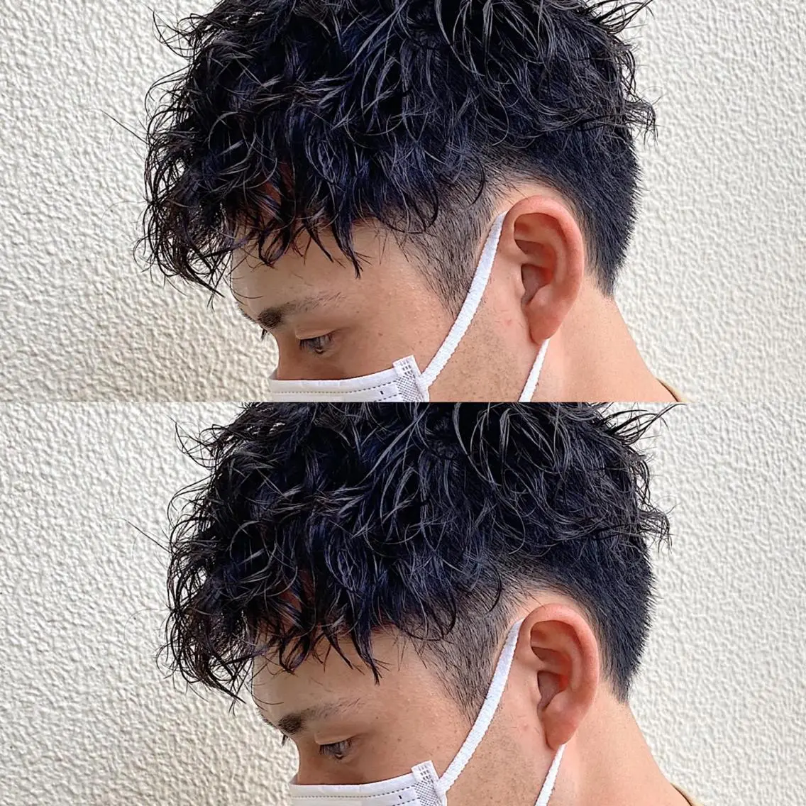 ショート パーマ メンズ 原田 涼矢のヘアスタイル