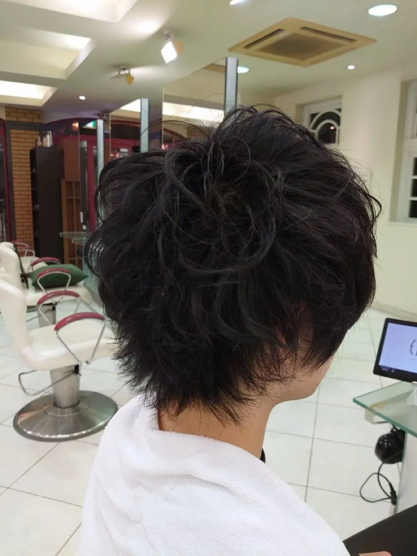 ミディアム ヘアアレンジ メンズ メンズウルフカット ウルフカット 🐺デザインウルフ / 一ノ瀬 凌🐺のヘアスタイル
