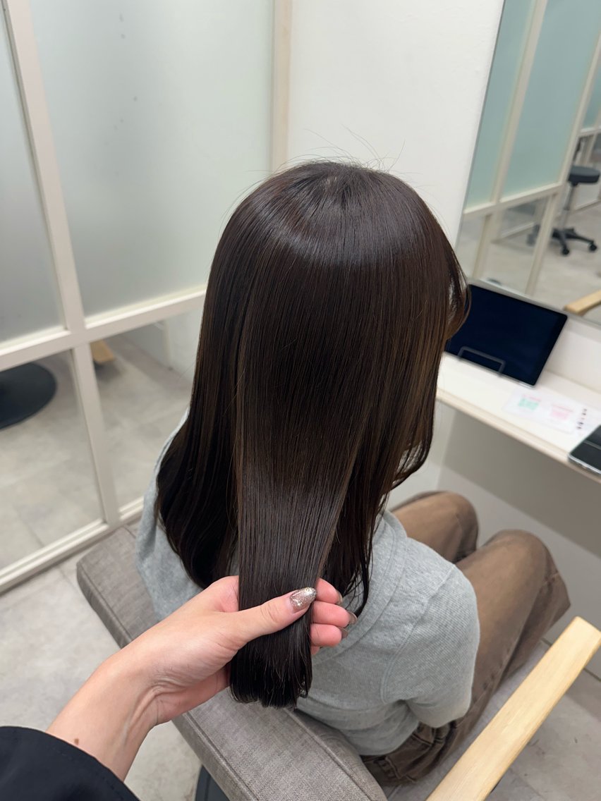 ミディアム カット ヘアカラー トリートメント 髪質改善🪄艶カラー /noaのヘアスタイル