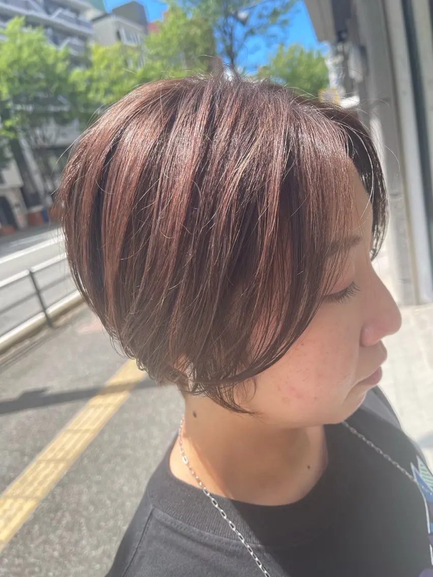 ショート カラー 塚本 昂のヘアスタイル