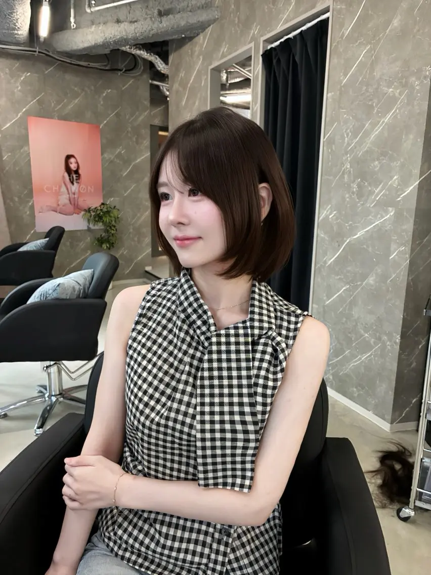 ショート ボブ 顔周りカット 似合わせカット 小顔カット カット ヘアカラー 艶カラー🎀/ トレンド/YURIのヘアスタイル