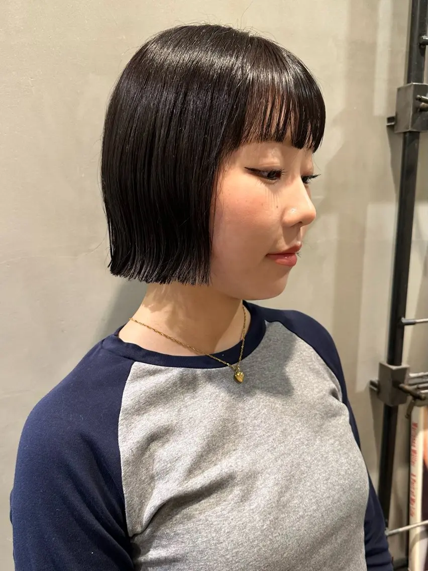 ショート ボブ カット ヤマダ アオイのヘアスタイル