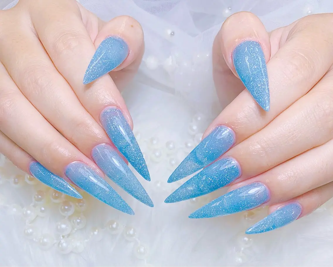 ネイル チークネイル 長さ出し フラッシュネイル フレンチネイル グラデーション ハンドネイル AN NAIL SALONのネイルデザイン