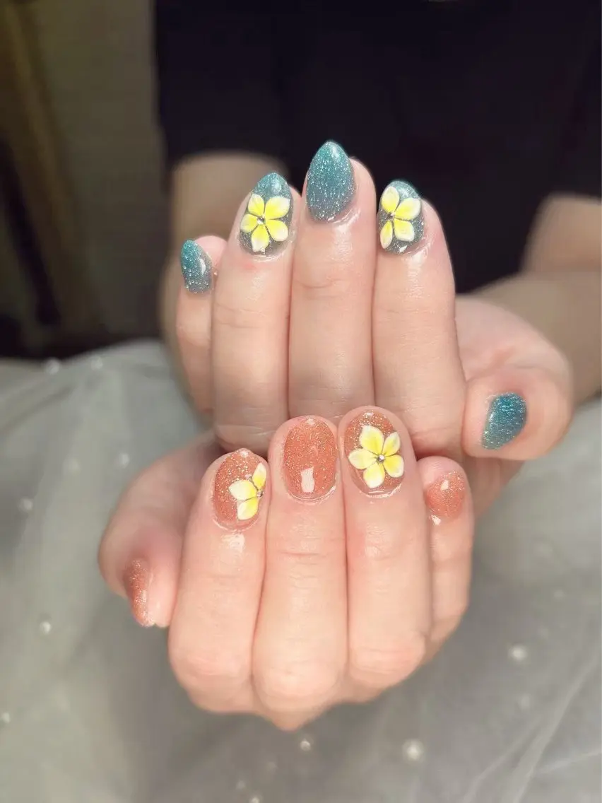 ネイル ハンドネイル ゆゆ 🌻ひまわりサロンのネイルデザイン