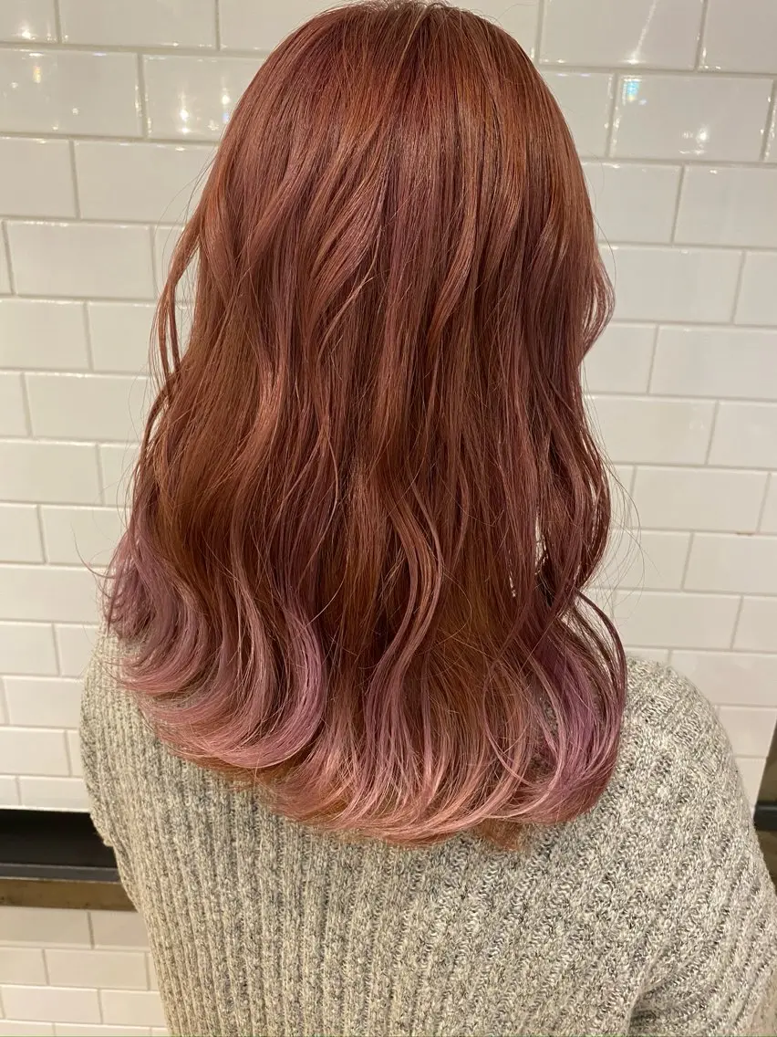 セミロング カラー ヘアカラー 🌈髪質改善🌈 過去の1艶サラ体験✨のヘアスタイル