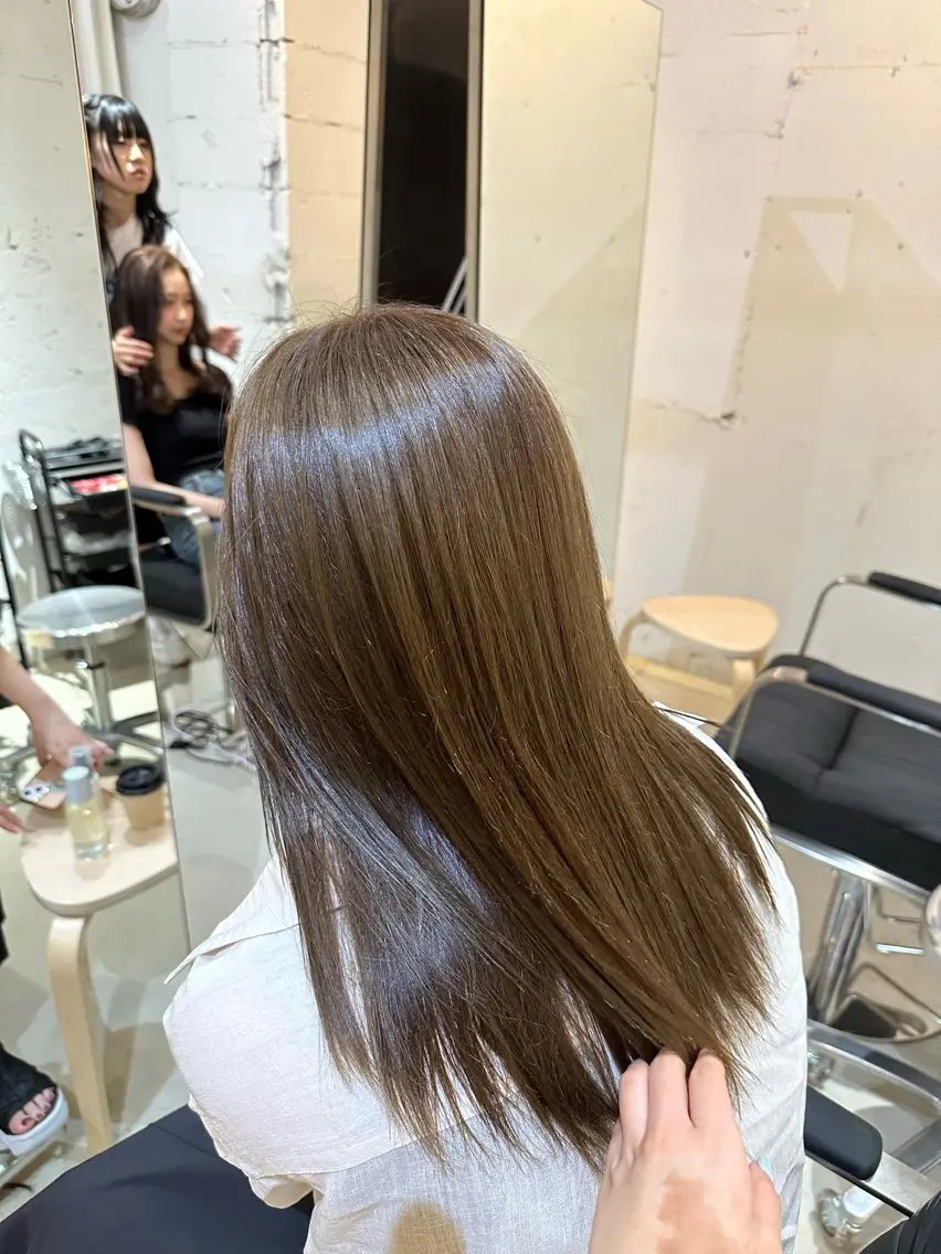 ミディアム 愛/한국어◎ Hightone✨のヘアスタイル